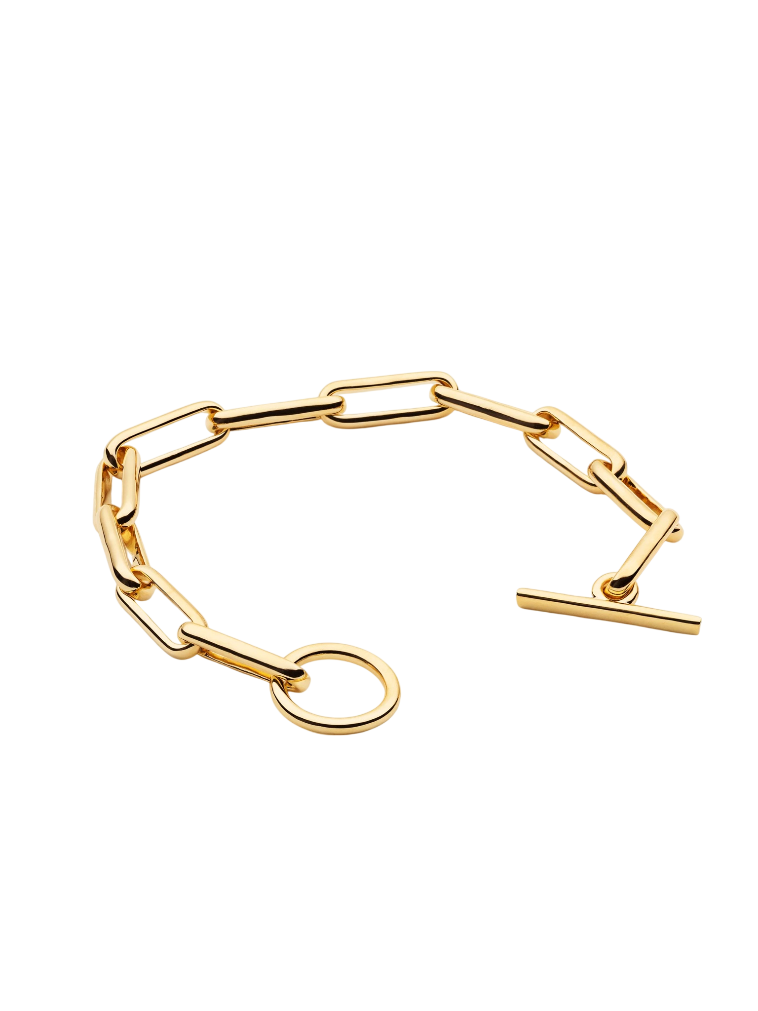 Barbara Link Bracelet in Polished Gold